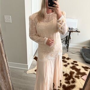 Vintage Maxwell 100% Silk Beaded Dress – Size M